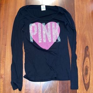 Victoria’s Secret Pink Heart Long Sleeve